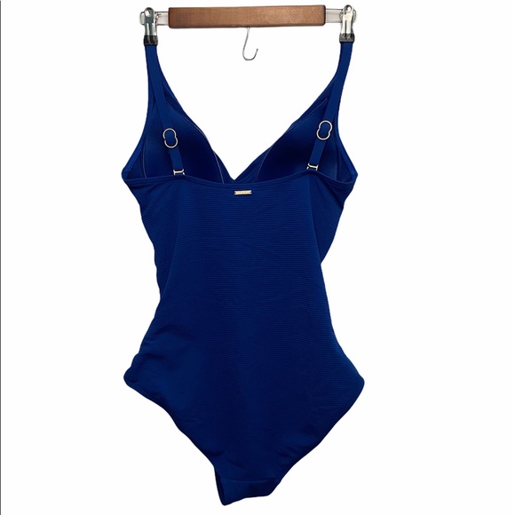 sea level ribbed one piece ocean blue - Picture 4 of 7